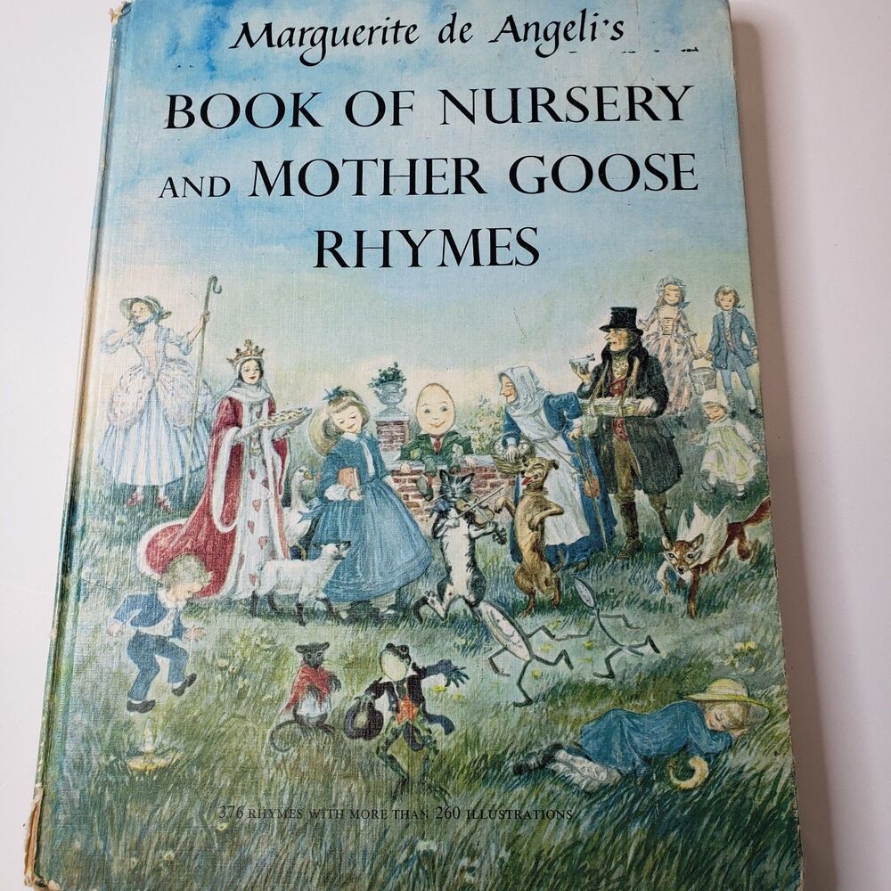 Vintage Book of Nursery & Mother Goose Rhymes Marguerite de Angeli Junk Journal